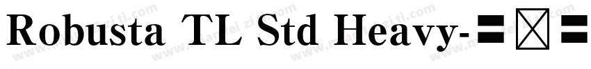 Robusta TL Std Heavy字体转换